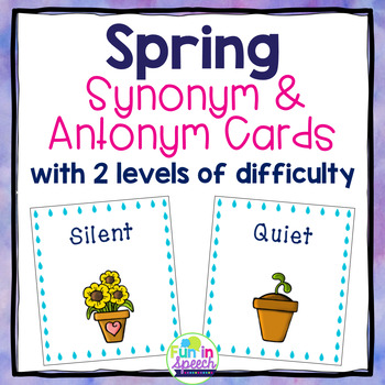 Spring Garden - Synonym and Antonym Grammar Pack