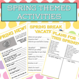 Spring Themed Activities Google Slides ESL