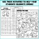 Spring Themed Activity Pack No PREP Spring Reading, Writing, & Math 3rd ...