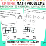Spring Themed Addition and Subtraction Word Problems