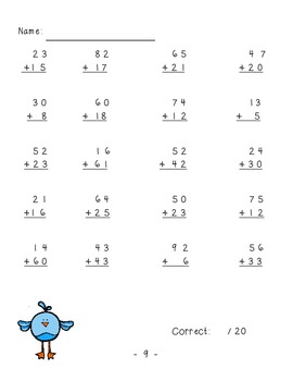 Spring Themed Addition and Subtraction Worksheets by Anna Emerson