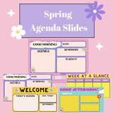 Spring Themed Agenda Templates