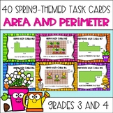 Spring Themed Area and Perimeter Task Cards