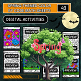 Spring-Themed Color by Code Math Sheets – Fun and Engaging Math Practice