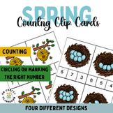 Spring Themed Counting Clip Cards
