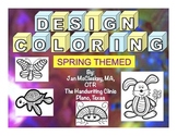 Fine Motor: Spring Themed Design Coloring Sheets for Grasp