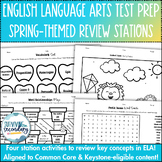 English Language Arts Test Prep Stations - Spring-Themed E
