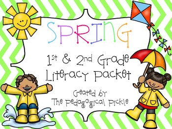 Preview of Spring Themed First & Second Grade Literacy Packet