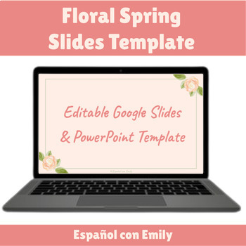 Preview of Spring Themed Google Slides & PowerPoint Template - Editable Slides