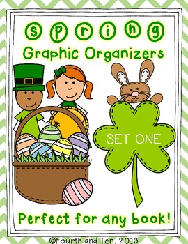 Preview of Spring Themed Graphic Organizers Set One