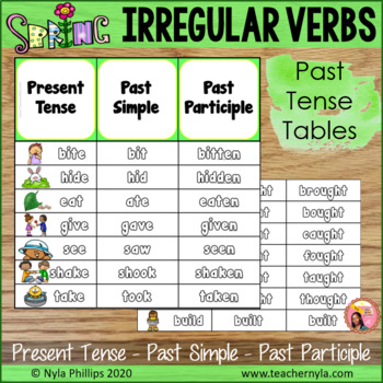 present tense irregular verbs english leaves