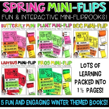 Preview of Spring Themed Mini-Flips Bundle