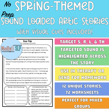 Preview of Spring Sound Loaded Articulation Stories with Visual Cues S R TH L: Mixed Groups