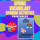 Spring Themed - Spanish Vocabulary Activity Printables
