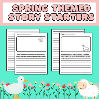 Preview of Spring Activities - Creative Writing Prompts (Grades 3, 4, 5, 6)