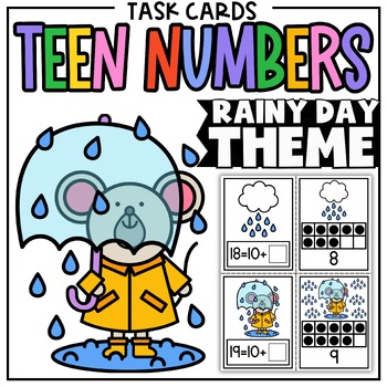 Preview of Teen Numbers {Compose + Decompose} No Prep Task Cards