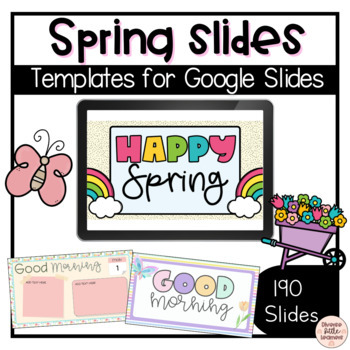Preview of Spring Themed Templates for Google Slides | March, April, May and June