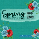 Spring Themed Word Search Activity for All Grade Levels