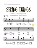 Spring Things 2 Bass Clef