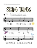 Spring Things 2 Treble and Bass Clef