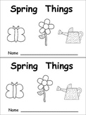 Spring Things Emergent Reader- Kindergarten- April and Col