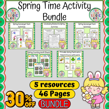 Preview of Spring Time Activity Bundle | Bundle Related to Spring Activities