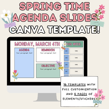 Preview of Spring Time Agenda Slides | Canva Template