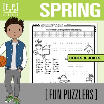 Preview of Spring Time Codes and Jokes | Holiday Puzzle Challenge for Early Finishers