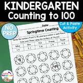 Counting to 100 Spring Worksheets