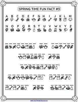 Spring Crack the Code Activity, Math