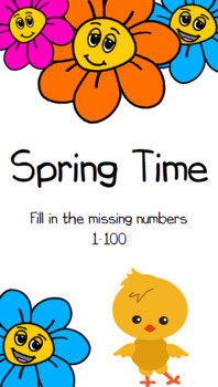 Preview of Spring Time- Missing Numbers