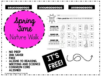 Preview of Spring Time Nature Walk