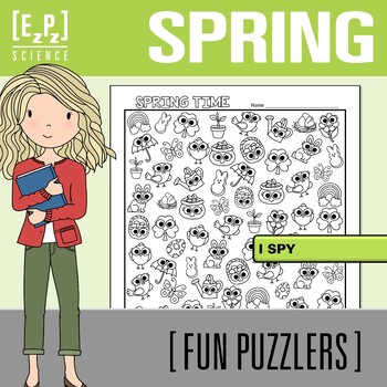 Preview of Spring Time Search Activity | I Spy Holiday Challenge for Early Finishers