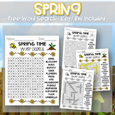 Spring Time~ Word Search Puzzle FREE