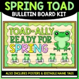 Spring Toad Bulletin Board Kit & Name Tags | Classroom Decor