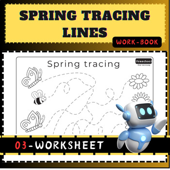 Preview of Spring Tracing Lines Worksheets gingerbread