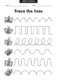 Spring Tracing Worksheet: Fun and Educational Activity for Kids