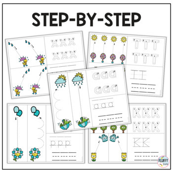 spring tracing worksheets activities for preschool theme rainy day