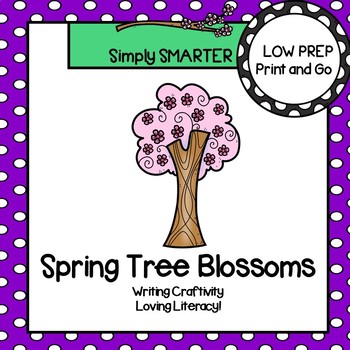 Preview of Spring Tree Blossoms Writing Cut and Paste Craftivity