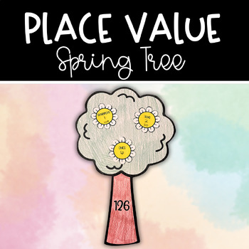 Preview of Spring Tree Place Value Math Craft