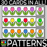 Spring Tulip Flower Math Centers Pattern Cards