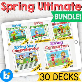 Preview of Spring Ultimate Boom Cards Bundle