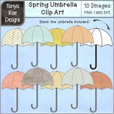 Spring Umbrella Digital Clip Art
