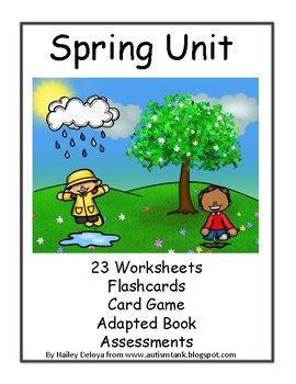 Preview of Spring Unit for Kids with Autism