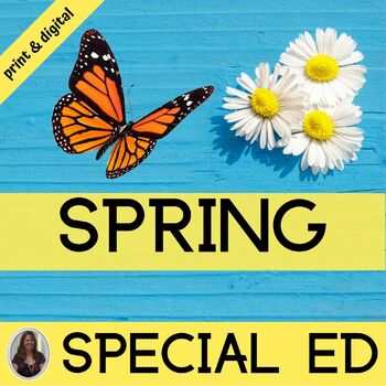 Preview of Spring Activity Packet Math and Literacy Activities Spring Special Education