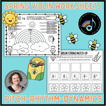 Preview of Spring Violin Worksheets