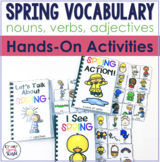 Spring Vocabulary Activities Nouns Verbs Adjectives Intera