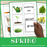 Spring Vocabulary Words Activity Special Education ESL Wor