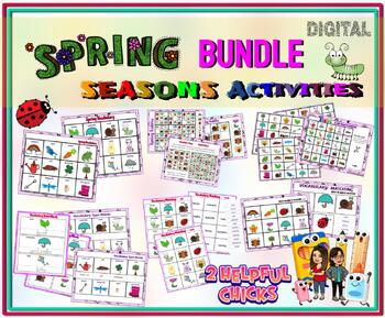 Preview of Spring Vocabulary BUNDLE  (Digital + PDF)