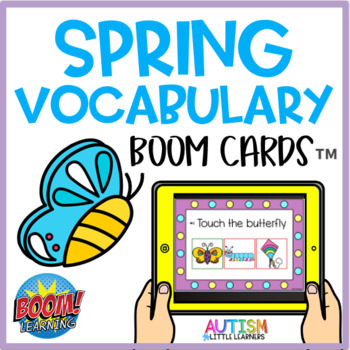 Preview of Spring Vocabulary Boom Cards™